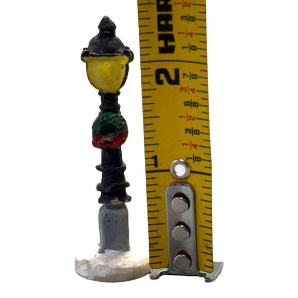 Lot Peddler Tree Snowman VTG Hand-Painted Resin Christmas Village Figurine Set - Picture 9 of 9